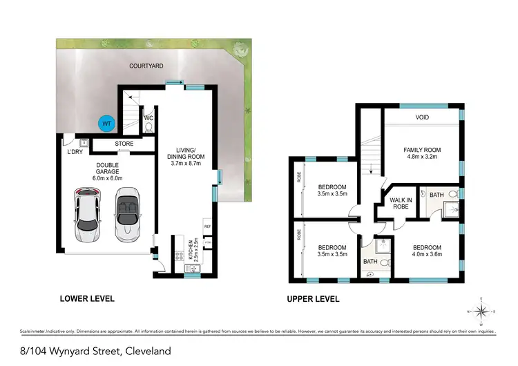 Floorplan of Homely townhouse listing, 8/104 Wynyard Street, Cleveland QLD 4163