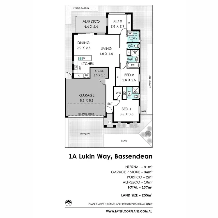 Floorplan of Homely house listing, 1A Lukin Way, Bassendean WA 6054