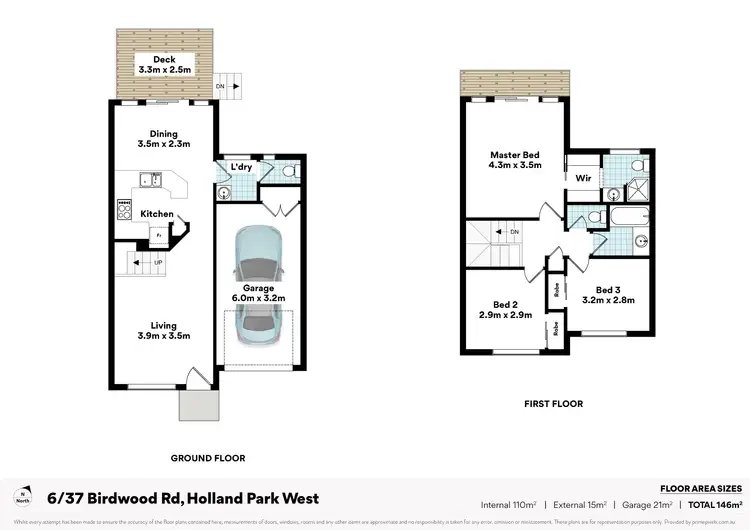 Floorplan of Homely townhouse listing, 6/37 Birdwood Road, Holland Park West QLD 4121
