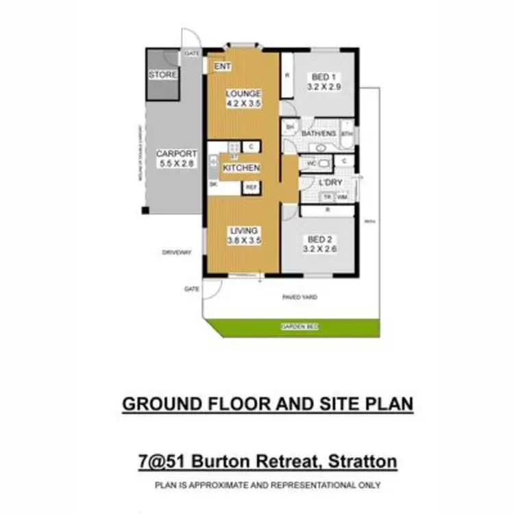 Floorplan of Homely villa listing, 7/51 Burton Retreat, Stratton WA 6056