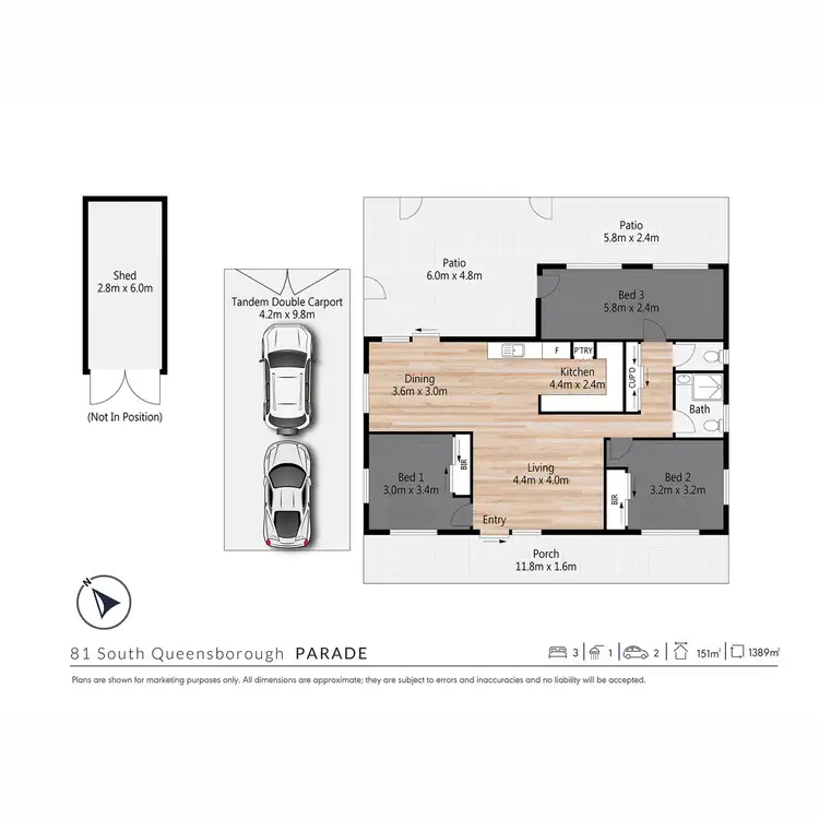 Floorplan of Homely house listing, 81 South Queensborough Parade, Karalee QLD 4306