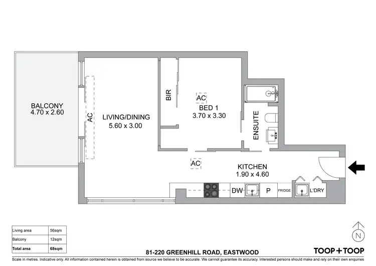 Floorplan of Homely apartment listing, 81/220 Greenhill Road, Eastwood SA 5063