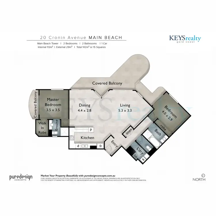 Floorplan of Homely apartment listing, 10/20 Cronin Avenue, Main Beach QLD 4217