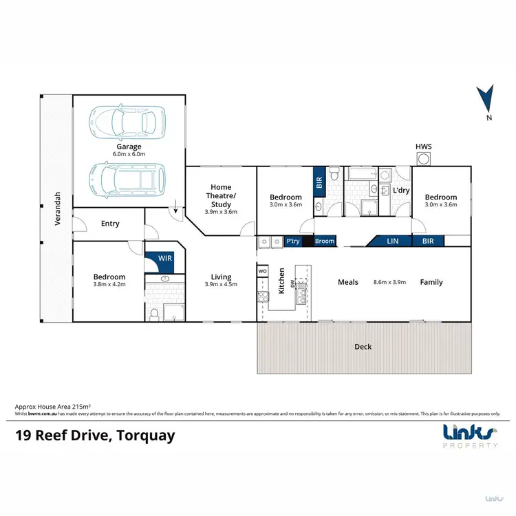 Floorplan of Homely house listing, 19 Reef Drive, Torquay VIC 3228