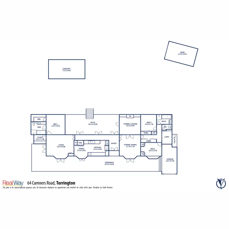 Floorplan of Homely house listing, 64 Cumner Road, Torrington QLD 4350
