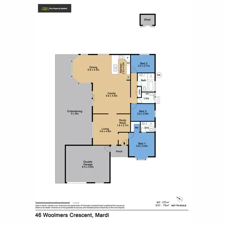 Floorplan of Homely house listing, 46 Woolmers Crescent, Mardi NSW 2259