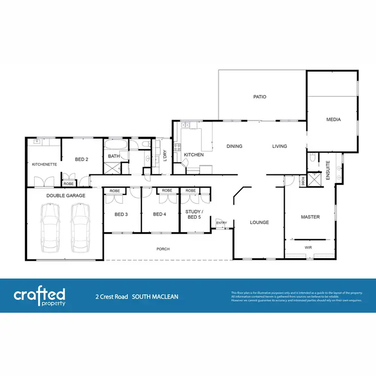 Floorplan of Homely house listing, 2 Crest Road, South Maclean QLD 4280