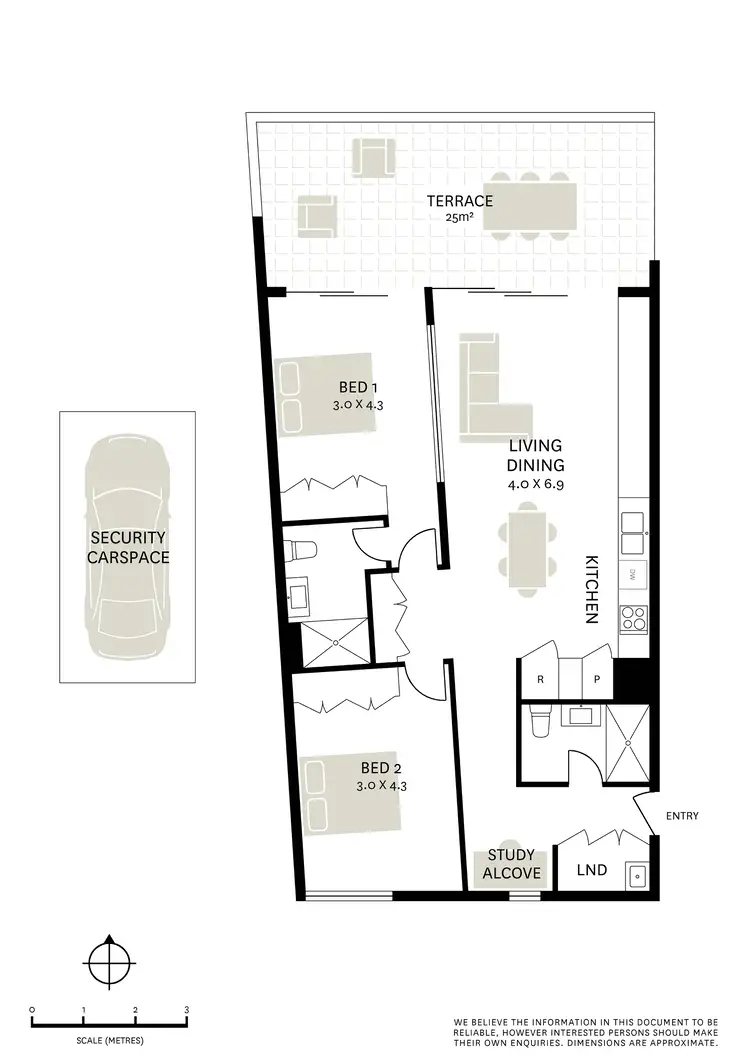 Floorplan of Homely apartment listing, A30/356 George Street, Waterloo NSW 2017