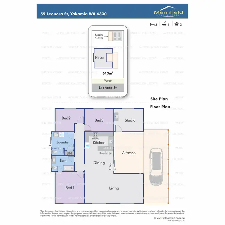 Floorplan of Homely house listing, 55 Leonora Street, Yakamia WA 6330