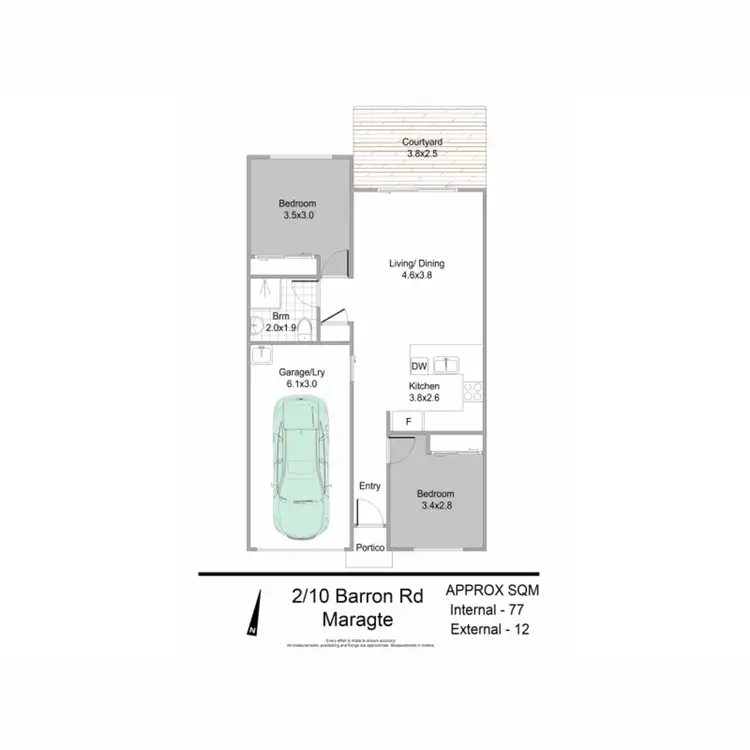 Floorplan of Homely villa listing, 4/10 Barron Road, Margate QLD 4019