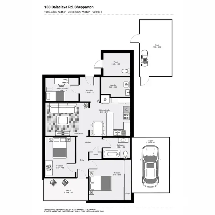 Floorplan of Homely house listing, 138 Balaclava Road, Shepparton VIC 3630