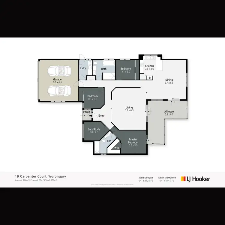 Floorplan of Homely house listing, 19 Carpenter Court, Worongary QLD 4213