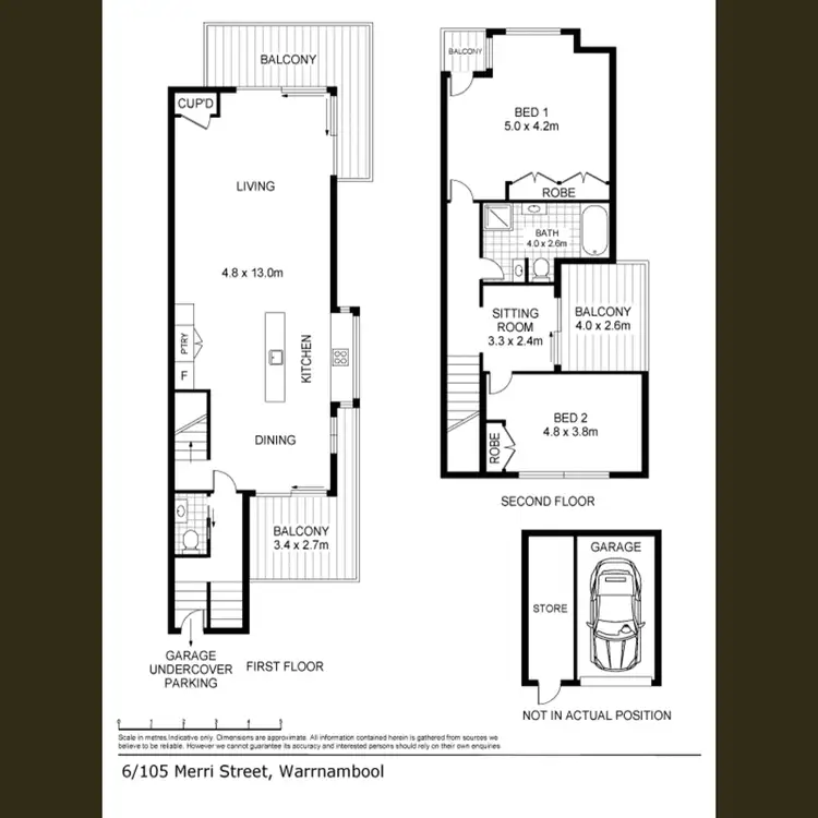 Floorplan of Homely townhouse listing, 6/104 Merri Street, Warrnambool VIC 3280