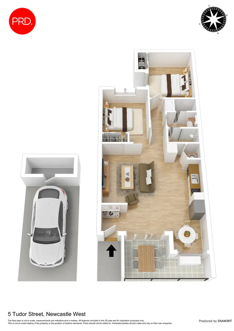 Floorplan of Homely unit listing, 211/5 Tudor Street, Newcastle West NSW 2302