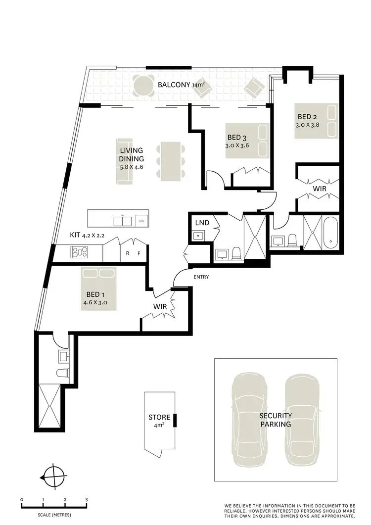 Floorplan of Homely apartment listing, 203/551 Darling Street, Rozelle NSW 2039