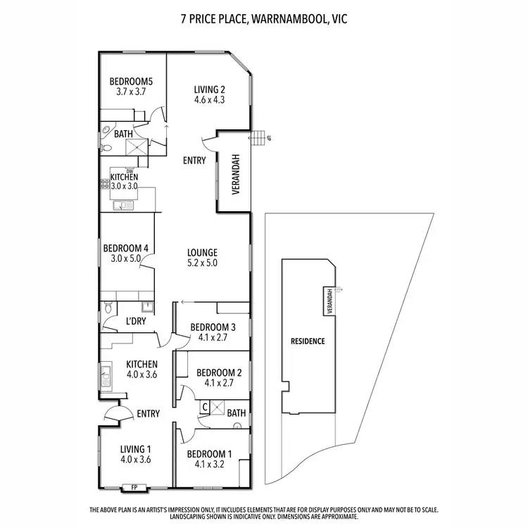 Floorplan of Homely house listing, 7 Price Place, Warrnambool VIC 3280