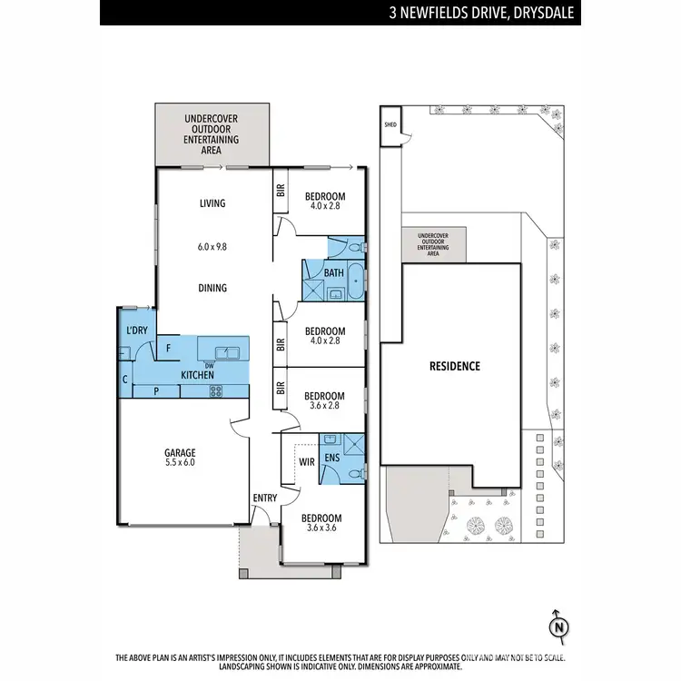 Floorplan of Homely house listing, 3 Newfields Drive, Drysdale VIC 3222