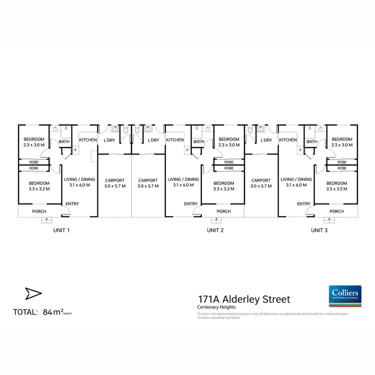 Floorplan of Homely block of units listing, 171A Alderley Street, Centenary Heights QLD 4350