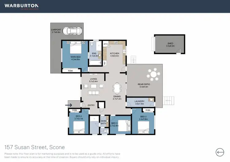 Floorplan of Homely house listing, 157 Susan Street, Scone NSW 2337