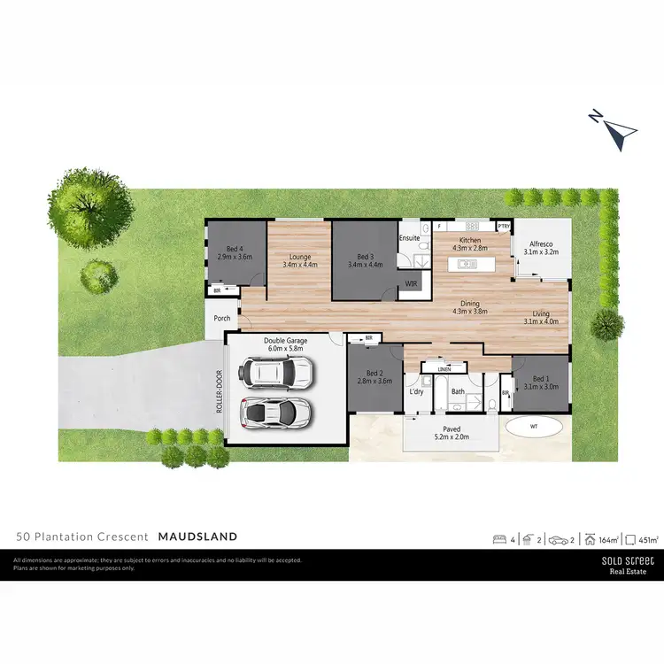 Floorplan of Homely house listing, 50 Plantation Crescent, Maudsland QLD 4210