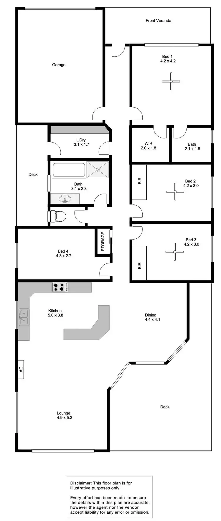 Floorplan of Homely house listing, 5 Rischbieth Court, Port Lincoln SA 5606