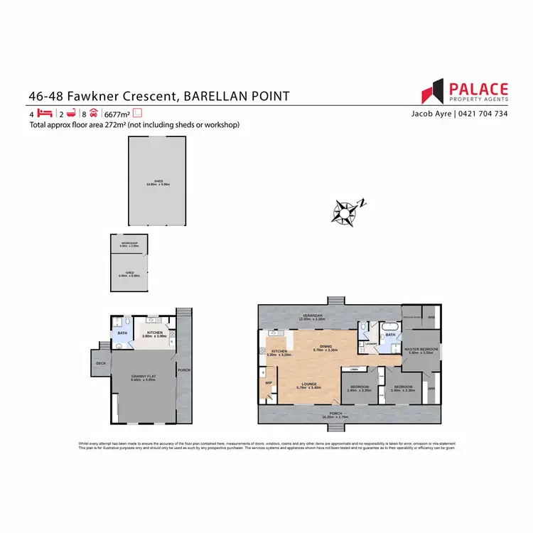Floorplan of Homely house listing, 46-48 Fawkner Crescent, Barellan Point QLD 4306