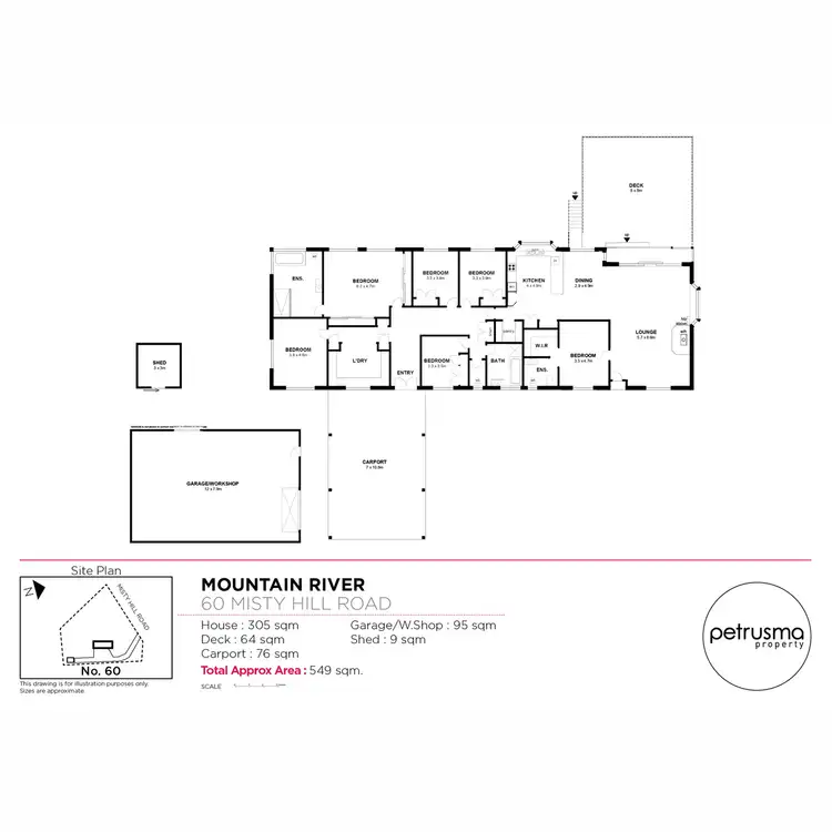 Floorplan of Homely house listing, 60 Misty Hill Road, Mountain River TAS 7109