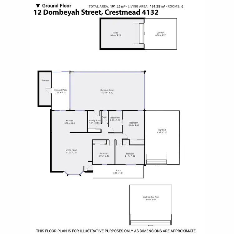 Floorplan of Homely house listing, 12 Dombeyah Street, Crestmead QLD 4132