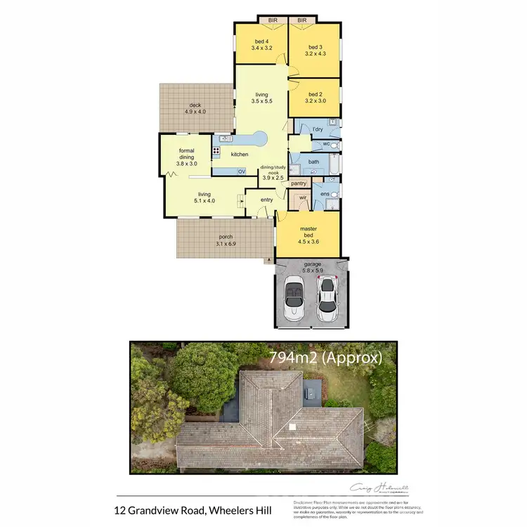 Floorplan of Homely house listing, 12 Grandview Road, Wheelers Hill VIC 3150