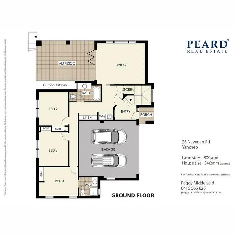 Floorplan of Homely house listing, 26 Newman Road, Yanchep WA 6035