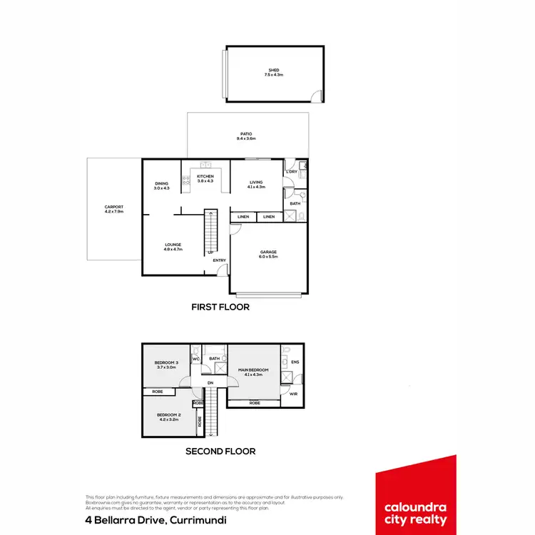 Floorplan of Homely house listing, 4 Bellara Drive, Currimundi QLD 4551