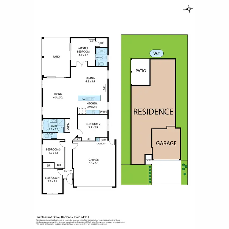 Floorplan of Homely house listing, 54 Pleasant Drive, Redbank Plains QLD 4301