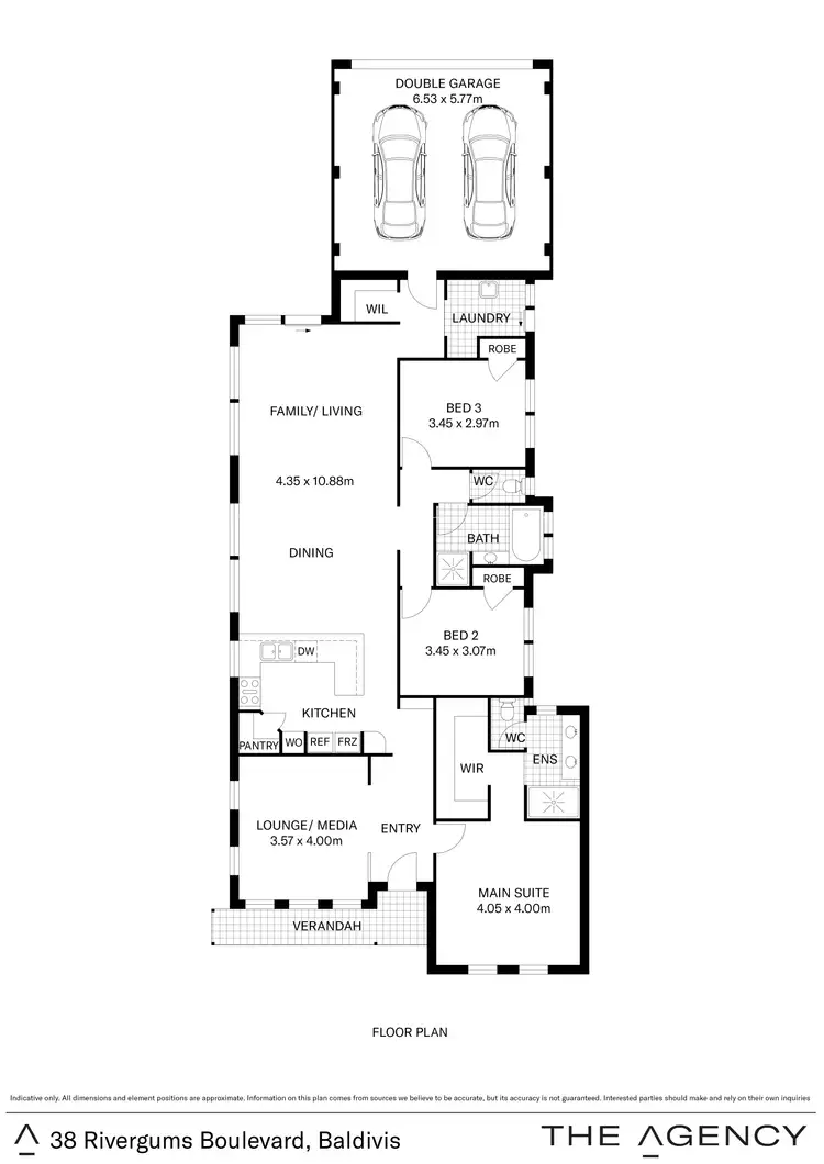 Floorplan of Homely house listing, 38 Rivergums Bvd, Baldivis WA 6171