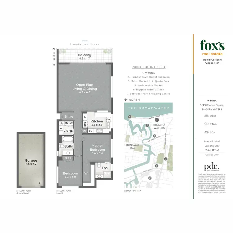 Floorplan of Homely unit listing, 3/458 Marine Parade, Biggera Waters QLD 4216