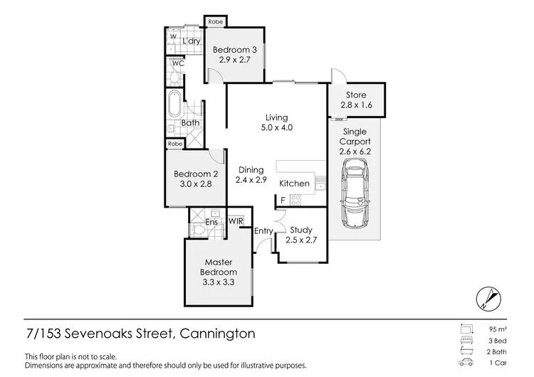 Floorplan of Homely apartment listing, 7/153 Sevenoaks Street, Cannington WA 6107