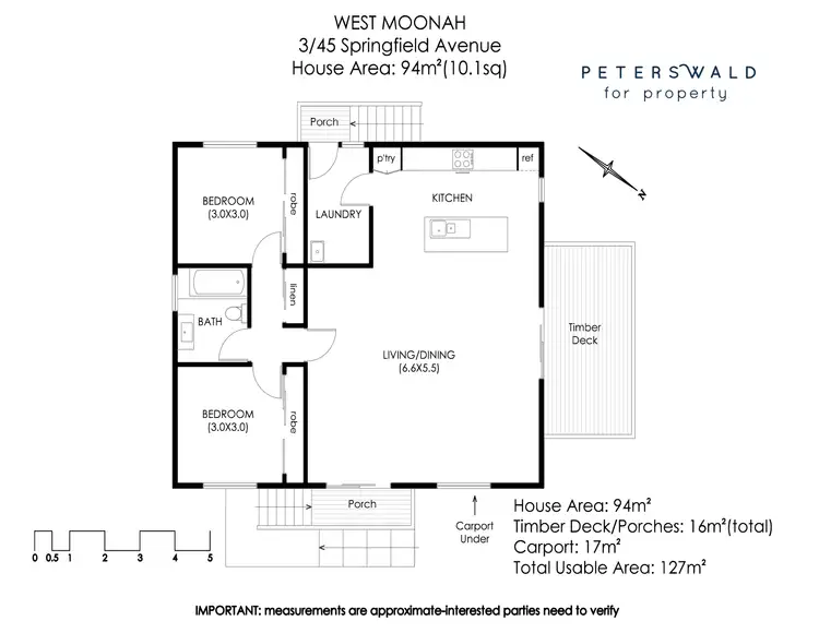 Floorplan of Homely villa listing, 3/45 Springfield Avenue, West Moonah TAS 7009