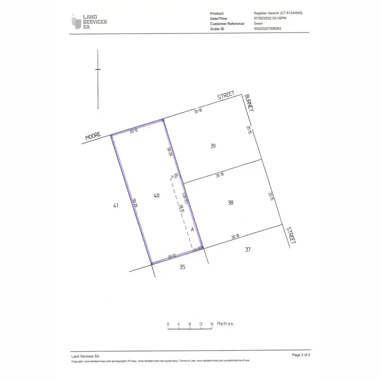 Floorplan of Homely land listing, 6 Moore Street, Blyth SA 5462