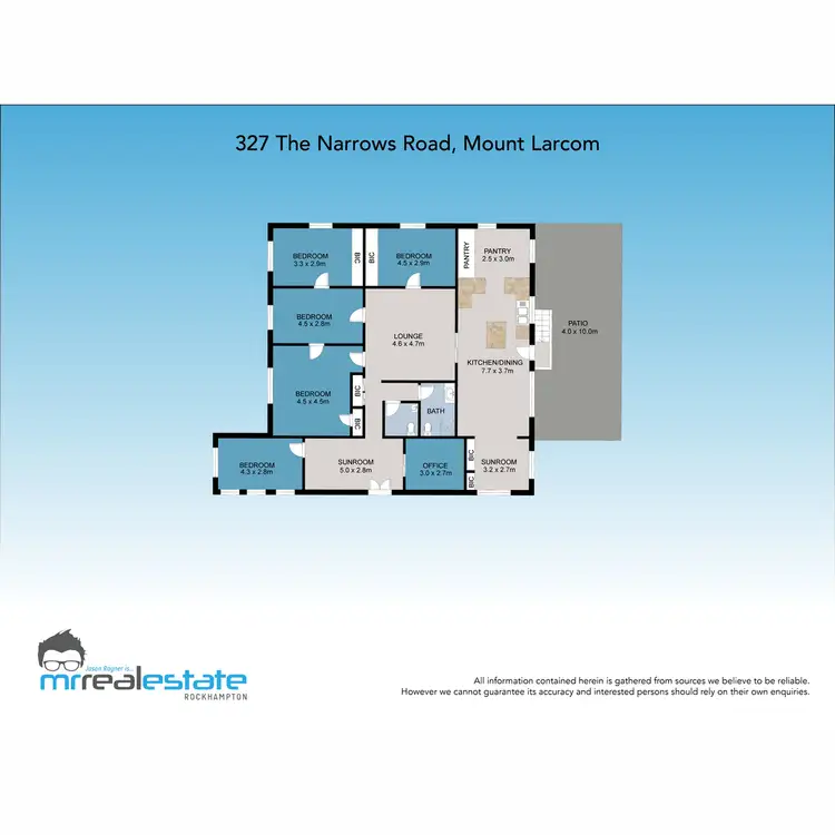 Floorplan of Homely house listing, 327 The Narrows Road, Mount Larcom QLD 4695