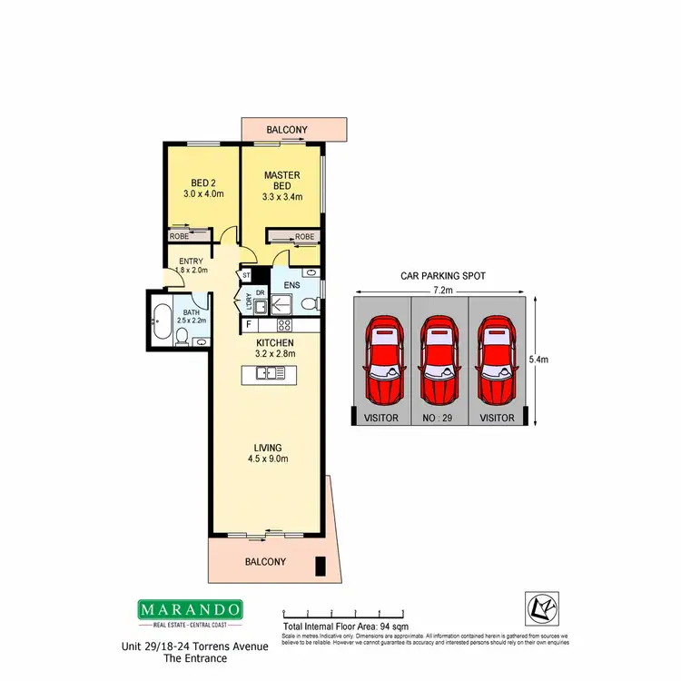 Floorplan of Homely apartment listing, 29/18-24 Torrens Avenue, The Entrance NSW 2261