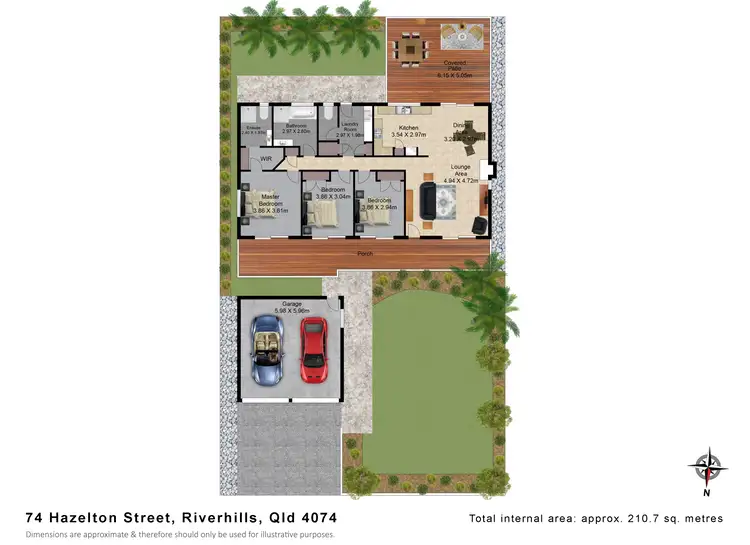 Floorplan of Homely house listing, 74 Hazelton Street, Riverhills QLD 4074