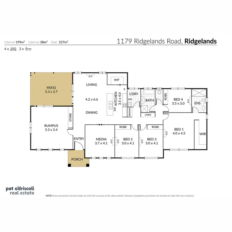 Floorplan of Homely rural property listing, 1179 Ridgelands Road, Alton Downs QLD 4702