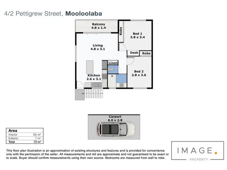 Floorplan of Homely unit listing, 4/2 Pettigrew Street, Mooloolaba QLD 4557