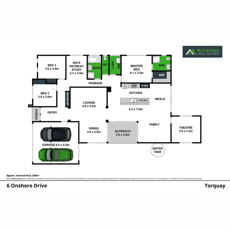 Floorplan of Homely house listing, 6 Onshore Drive, Torquay VIC 3228
