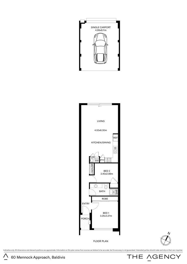 Floorplan of Homely house listing, 60 Mennock Approach, Baldivis WA 6171