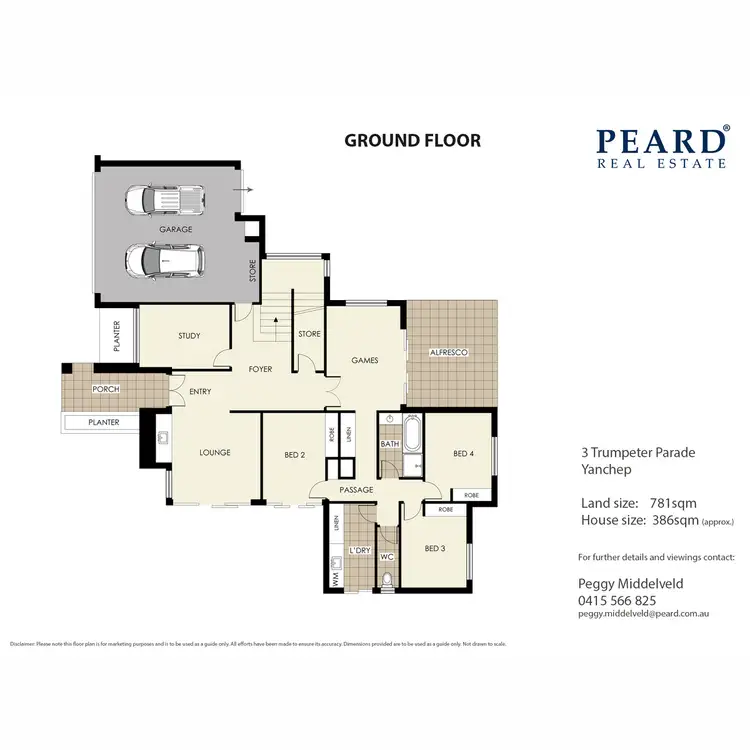 Floorplan of Homely house listing, 3 Trumpeter Parade, Yanchep WA 6035