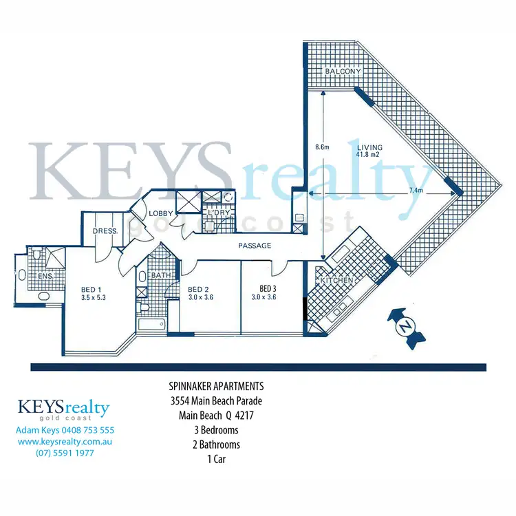 Floorplan of Homely apartment listing, 24/3554 Main Beach Parade, Main Beach QLD 4217