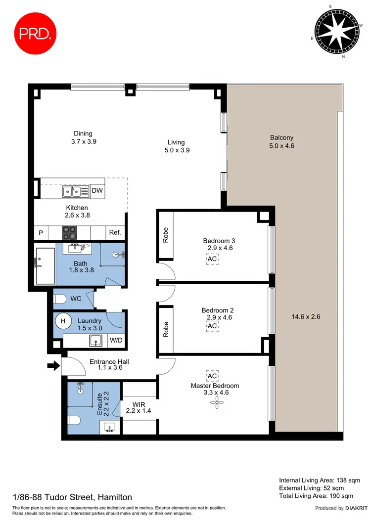 Floorplan of Homely apartment listing, 1/86 Tudor Street, Hamilton NSW 2303