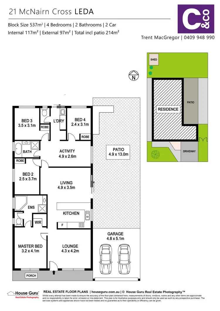 Floorplan of Homely house listing, 21 McNairn Cross, Leda WA 6170