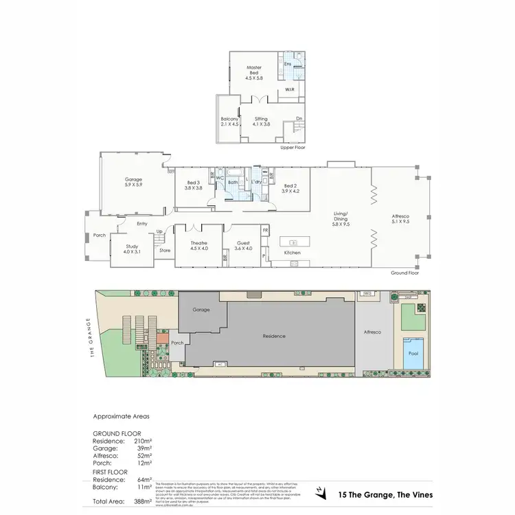 Floorplan of Homely house listing, 15 The Grange, The Vines WA 6069