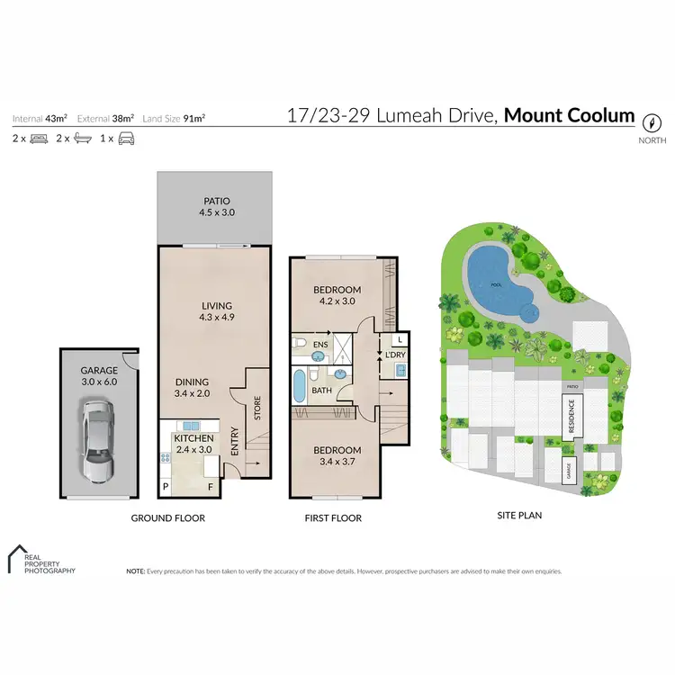 Floorplan of Homely townhouse listing, 17/23-29 Lumeah Drive, Mount Coolum QLD 4573